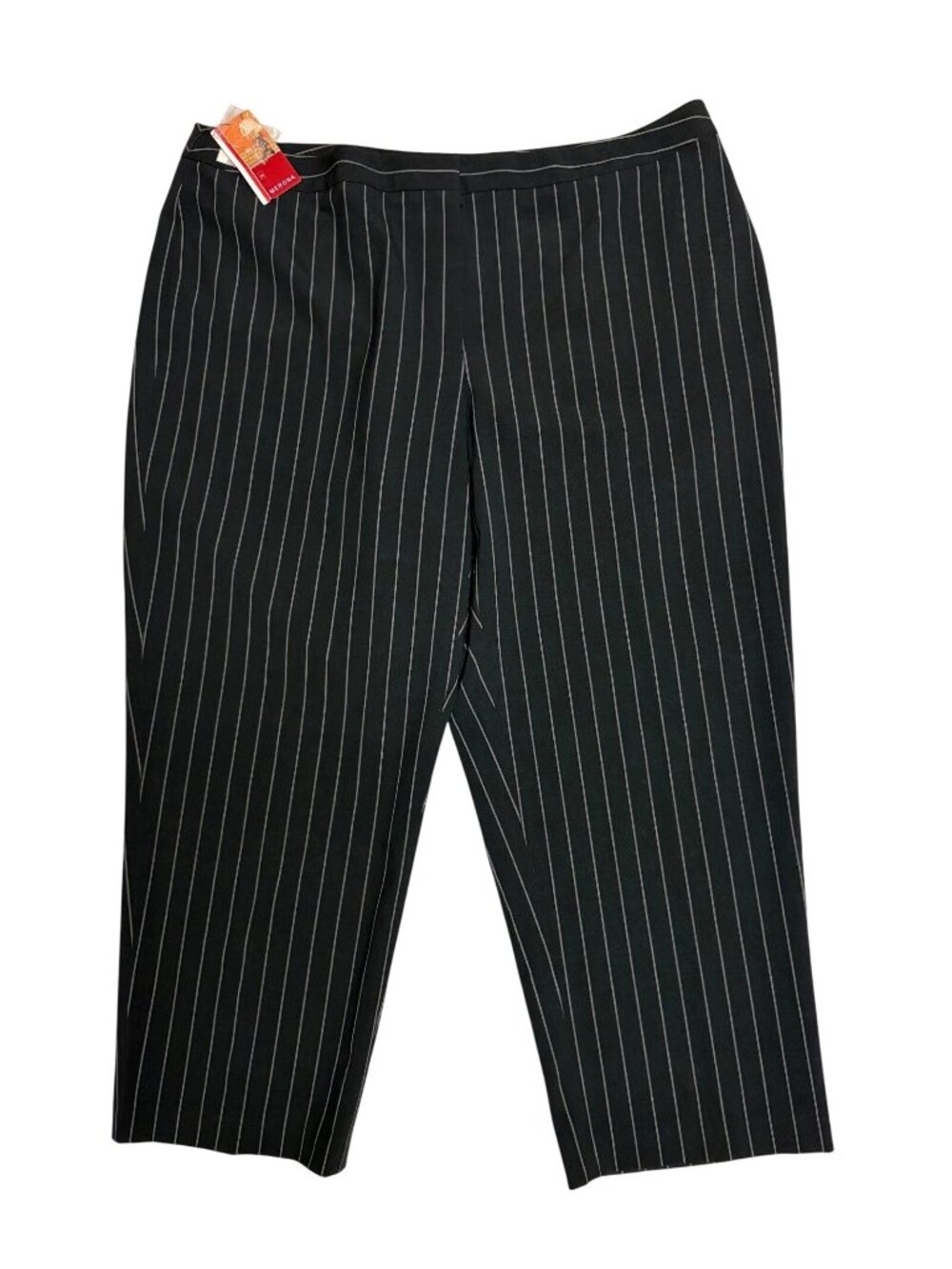 Merona Black Pinstripe Women’s Dress Pants 24W Short New Business Office